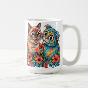 Schattige Kattenliefhebber Kat Grappige Siamese & Koffiemok