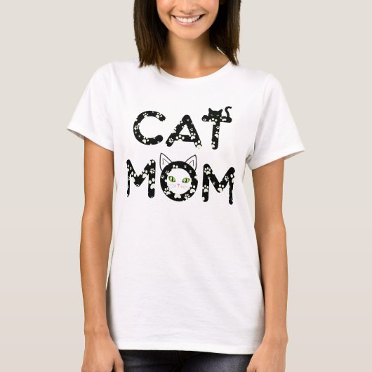 Schattige kattenmoeder t-shirt (Voorkant)