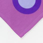 Schattige kattenpatroon in violet medium fleecedek fleece deken (Hoek)