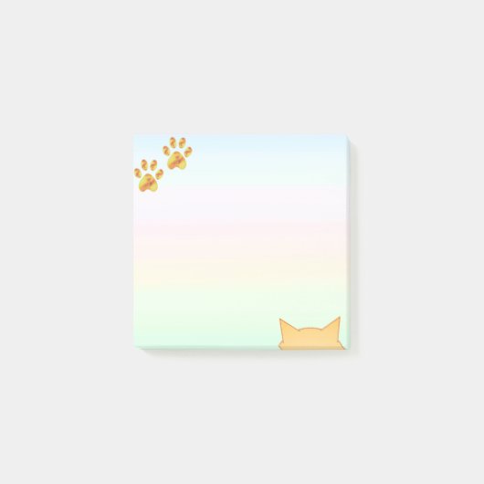 Schattige Kattenpoten Post-it® Notes (Voorkant)