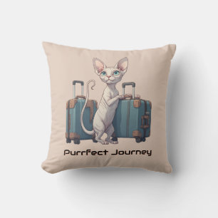 Schattige Kattenreiziger – Cadeau voor Kattenliefh Kussen