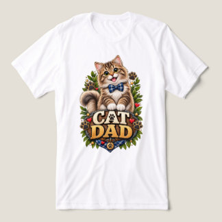 Schattige Kattenvader Grappige Pluizige Kattenpoot Tri-Blend Shirt