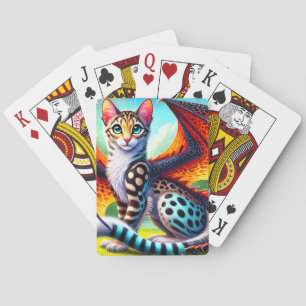 Schattige kattenwezen pokerkaarten