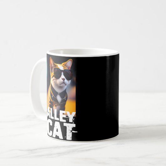 Schattige katteproef in Tiger Tracksuit Koffiemok (Voorkant links)