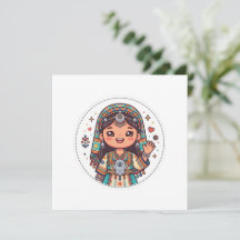 Schattige Kawaii Amazigh Marokkaanse vrouw met Kha