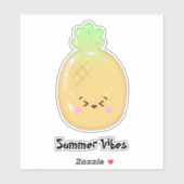 Schattige Kawaii ananas gummi fruit Sticker (Vel)