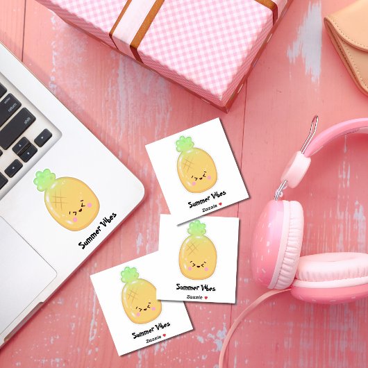 Schattige Kawaii ananas gummi fruit Sticker