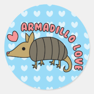 Schattige Kawaii Armadillo Sticker
