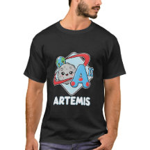 Schattige Kawaii Artemis II NASA Maanmissie