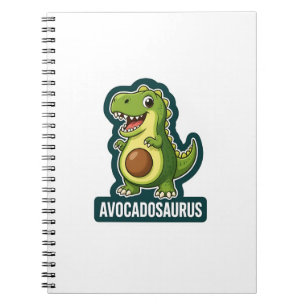 Schattige Kawaii Avocadosaurus Dinosaur Grappige P Notitieboek