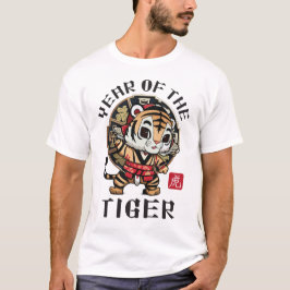 Schattige Kawaii Aziatisch Chinees Tijger Zodiac M T-shirt