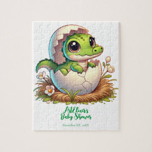 Schattige Kawaii Baby alligator hatching Baby show Legpuzzel