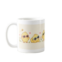 Schattige Kawaii Baby Kuiken Vrienden, Zoete Paste