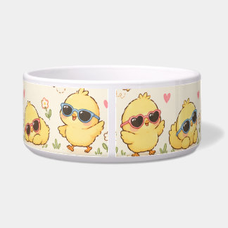 Schattige Kawaii Baby Kuiken Vrienden, Zoete Paste Voerbakje