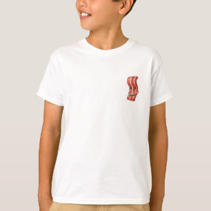 Schattige Kawaii Bacon Kammen Haar Illustratie Kin T-shirt