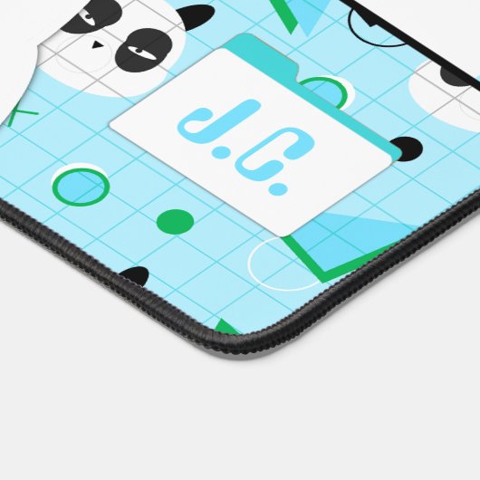 Schattige Kawaii Blue Panda Beer Bureaumat (Hoek)