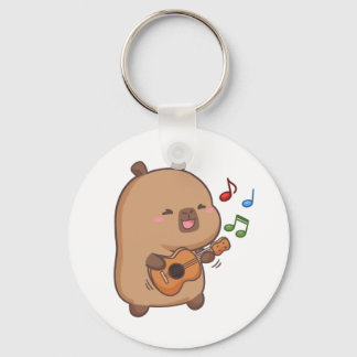 Schattige Kawaii Capybara Fun Sleutelhanger