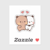 Schattige Kawaii Chubby Mochi Panda beer Sticker (Vel)