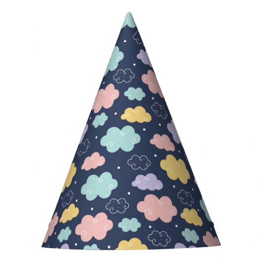 Schattige Kawaii Cloud Pattern Paper Pet Feesthoedjes (Voorkant)