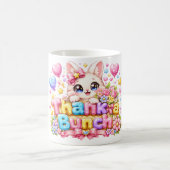Schattige Kawaii Dank je de Bende Kat Naam Pastel Koffiemok (Center)