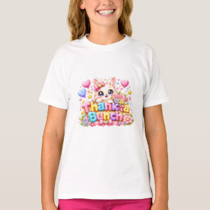 Schattige Kawaii Dank je de Bende Kat Naam Pastel T-shirt
