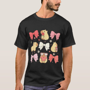 Schattige Kawaii Dieren En Roze Coquette Strikken T-shirt