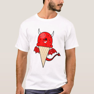 schattige kawaii-duivel-ijsje met vleugels t-shirt