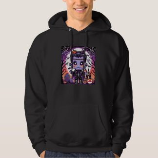 Schattige Kawaii Frankenstein in een griezelige Ha Hoodie
