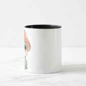 Schattige Kawaii Frog in Mushroom Pet Coffee Mok (Midden)