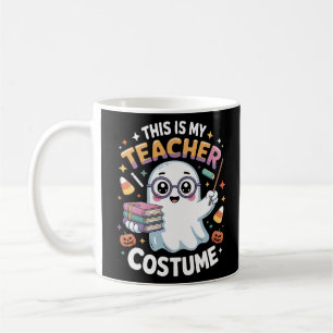 Schattige Kawaii Geest Docent – Grappige Halloween Koffiemok