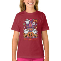 Schattige Kawaii Halloween | Gelukkige Geesten & P
