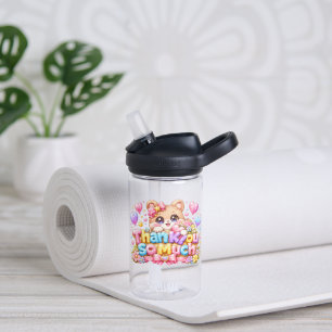 Schattige Kawaii Hartelijk Dank Teddybeer Pastel P Waterfles