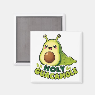 Schattige Kawaii Heilige Guacamole Avocado Slak Ca Magneet