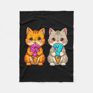 Schattige Kawaii Katten Neko 67 Drip Meme Grappig Fleece Deken