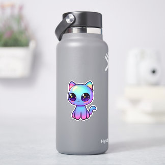 Schattige Kawaii kleurrijke Galaxy Cat Sticker