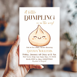 Schattige Kawaii Little Dumpling Baby shower Kaart