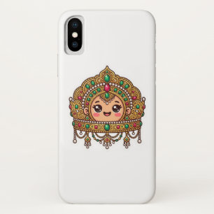 Schattige Kawaii Marokkaanse Bruidskroon TraditieS iPhone X Hoesje