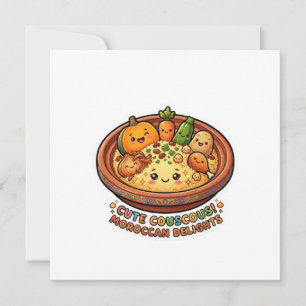 Schattige Kawaii Marokkaanse Couscous Vrijdag Verz Kaart