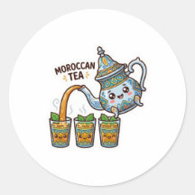 Schattige Kawaii Marokkaanse Munt Theepot en Brill