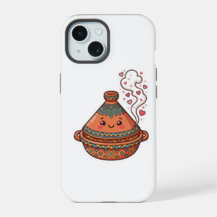 Schattige Kawaii Marokkaanse Tajine Voedsel Cultur iPhone 15 Hoesje