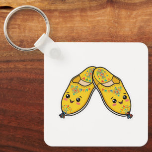 Schattige Kawaii Marokkaanse Theepot & Munt Thee S Sleutelhanger