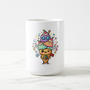 Schattige Kawaii Marokkaanse Zomer Iced Mint Thee Koffiemok
