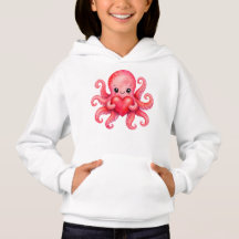 Schattige Kawaii Octopus met Hart