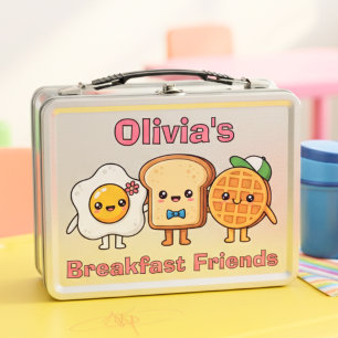 Schattige Kawaii Ontbijtvrienden: Ei, Toast, Wafel