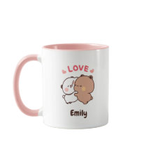 Schattige Kawaii Panda | Aangepaste Jouw namen toe