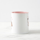 Schattige Kawaii Panda | Aangepaste Jouw namen toe Mok (Midden)
