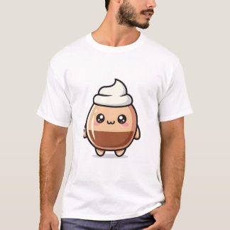 Schattige Kawaii Pudding – Aardige Dessert Karakte T-shirt