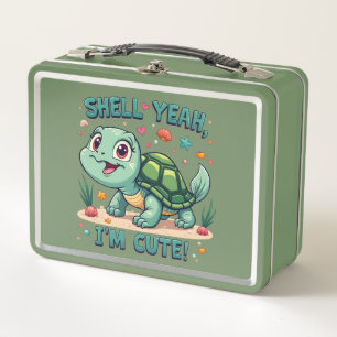 Schattige Kawaii Schildpad met Grappige Stuntelige