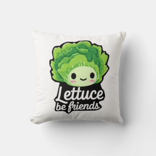 Schattige Kawaii Sla – “Laten we vrienden zijn” Kussen