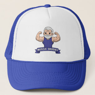 Schattige Kawaii Spier Daddy Baardige Bodybuilder Trucker Pet